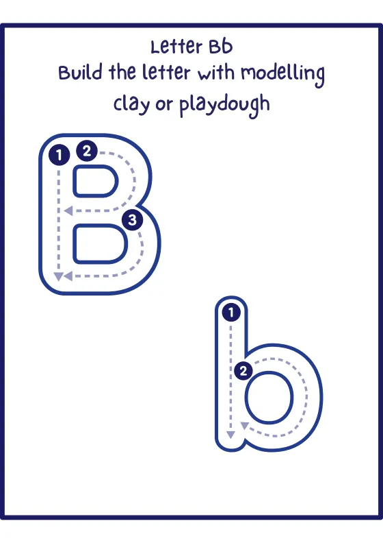 Playdough letter mat B